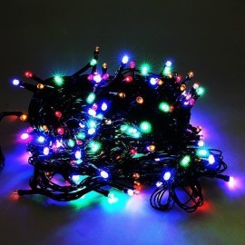 Гирлянда цветная 500 Led Длина 35 м Чёрный провод - 189771